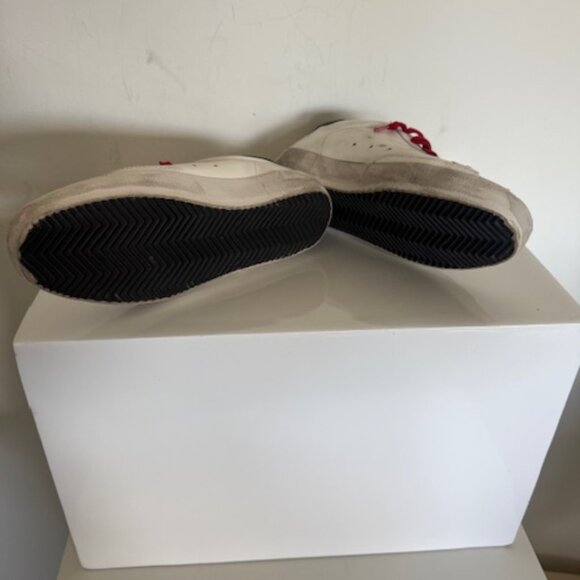 Golden Goose /shoes/white sneakers whit red laces and leopard star size 38 - Picture 5 of 6